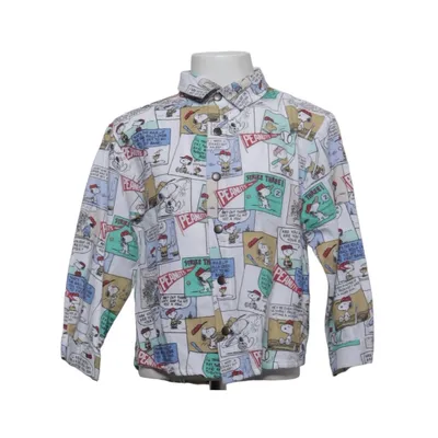 Pyjamasskjorta (Vit, Flerfärgad) från Zara x Peanuts Bomull