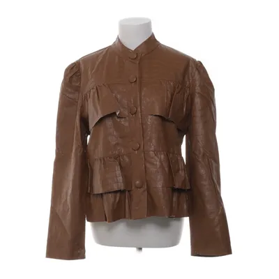 Jacket (Brown) from Talita Kume Polyester, Polyurethane, Viscose