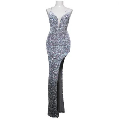 Aftenkjole (Sølv, Flerfarvet) fra Fashion Nova Elastan, Polyester