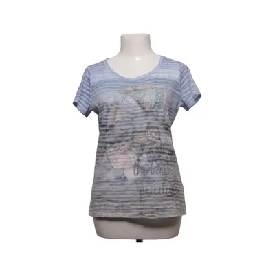 T-shirt (Bleu, Gris, Blanc) de Lecomte Coton, Polyester