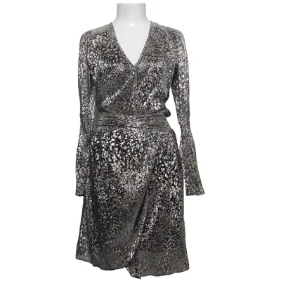 Cocktailklänning (Grå, Guldfärgad) från Dante 6 Metallfiber, Polyester, Viskos