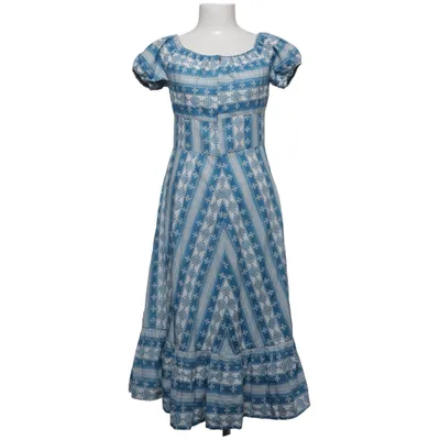 Robe longue (Bleu, Blanc)