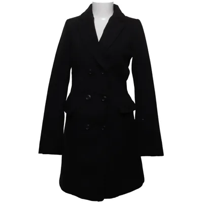 Manteau (Noir) de Flame Élasthane, Polyester, Viscose