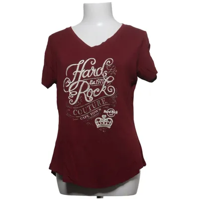 T-shirt (Rood) van Hard Rock Couture Elastaan, Viscose