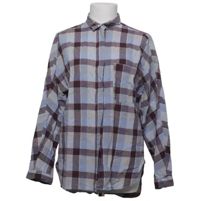 Flanellen overhemd (Blauw, Grijs, Bruin) van Zara Trafaluc Katoen, Linnen