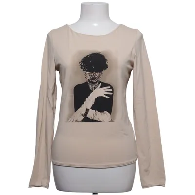 Långärmad t-shirt (Beige) från Schumacher Bomull, Elastan