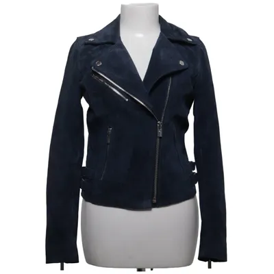 Bikerjack (Blauw) van Livelo Leer, Polyester