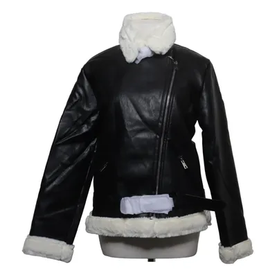 Shearling jacket (Black, White) from Parisian Cotton, Polyester, Polyurethane