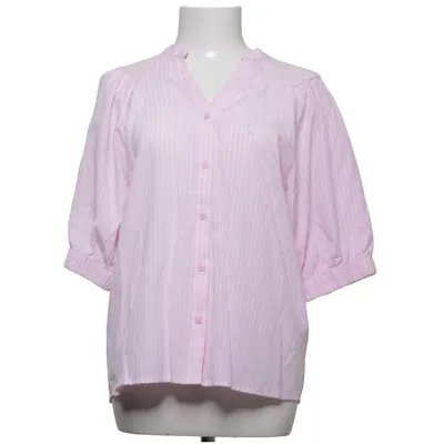 Bluse (Pink, Weiß) von Pulz Jeans Baumwolle, Polyester