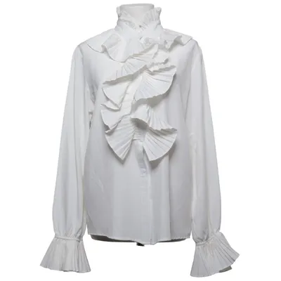 Blouse (Blanc) de Luzabelle Coton, Polyester
