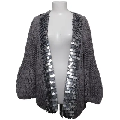 Cardigan (Gris) de DS Shoes by DinSko Acrylique, Mohair, Polyamide, Laine