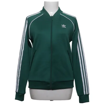 Veste de sport (Vert, Blanc) de Adidas Originals Coton, Élasthane, Polyester recyclé