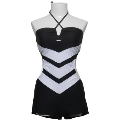 Maillot de bain une pièce (Noir, Blanc) de Adidas Élasthane, Polyamide, Polyester