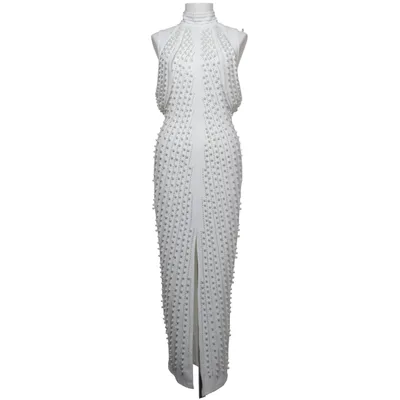 Aftonklänning (Vit) från Fashion Nova Elastan, Polyester