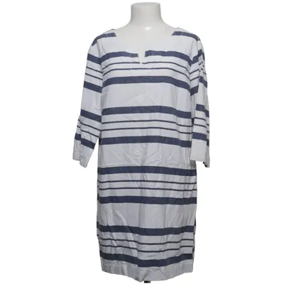 Jurk (Blauw, Wit) van Ellos Linnen, Viscose
