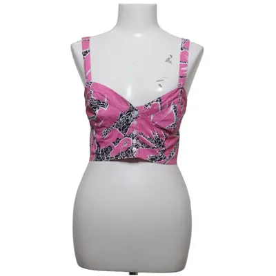 Crop top (Pink, Black, White) from Flash Cotton