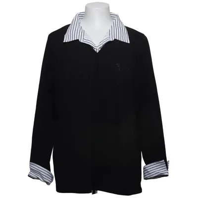 Rugby shirt (Zwart, Wit) van Comfort Fashion Quality Katoen, Polyester