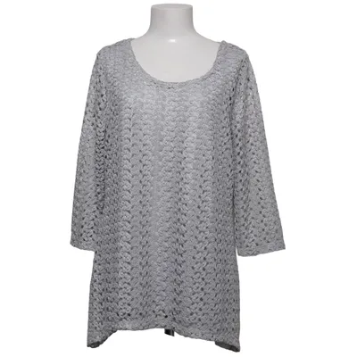 Top (Gray) from JM Collection Elastane, Viscose