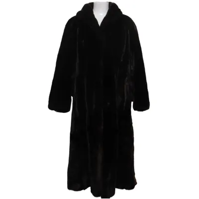 Fur coat (Brown) from Astraka Leather, Viscose