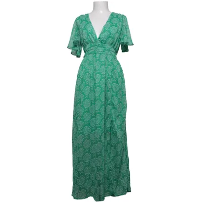 Långklänning (Grön, Vit) från In April 1986 Polyester, Viskos