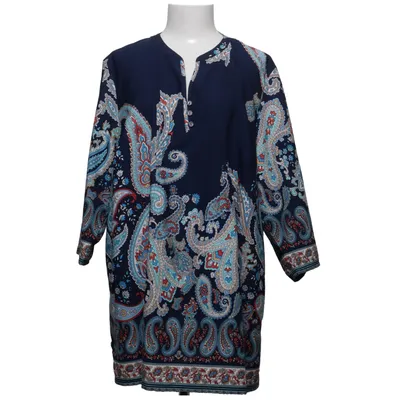 Blus (Blå, Flerfärgad) från Paola! Polyester