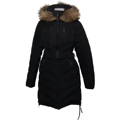 Daunenmantel (Schwarz) von Hollies Stockholm Baumwolle, Daune, Feder, Polyester