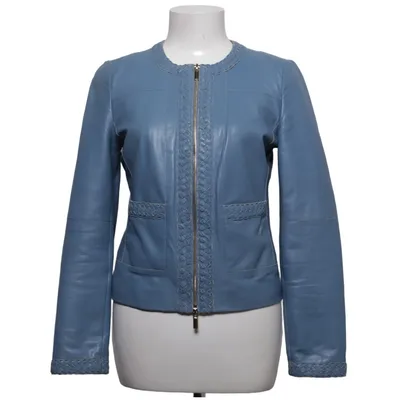Läderjacka (Blå) från Luisa Spagnoli Skinn, Polyester