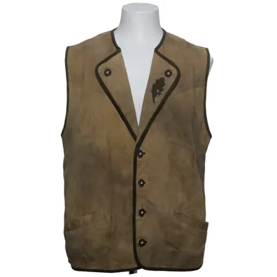 Leather vest (Beige) from Distler Leather