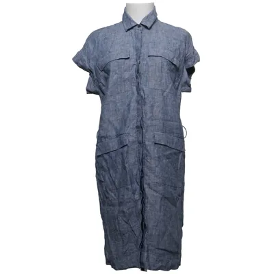 Skjortekjole (Chambray) fra Marks & Spencer Autograph Linned