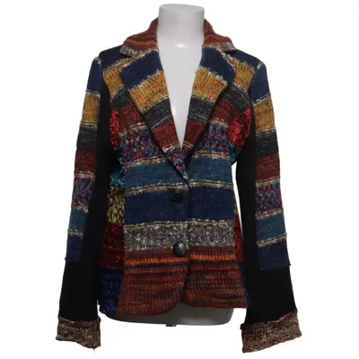 Cardigan (Blue, Multicolored) from Lulu-H Viscose, Wool