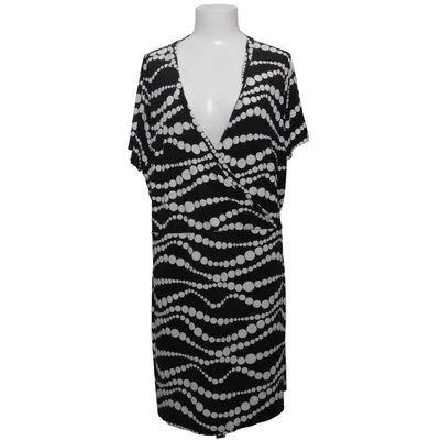 Wrap dress (Black, White) from ZJ Denim Identity Elastane, Polyester