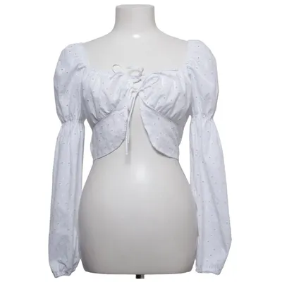 Crop top (Vit) från Divided by H&M Bomull, Polyester
