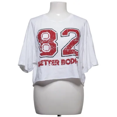 T-shirt (Vit, Röd) från Better Bodies Bomull
