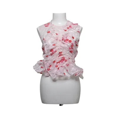 Top (Pink, Red) from Cecilie Bahnsen Polyester, Silk