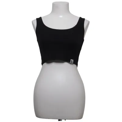 Crop top (Black) from Lucy & Yak Elastane, Organic cotton, Viscose