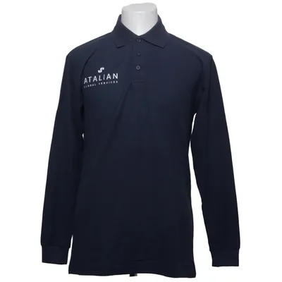 Rugby shirt (Blauw) van Alexandra Katoen, Gerecycled polyester