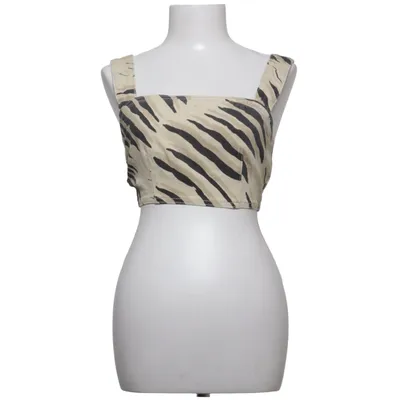 Crop top (Beige, Noir) de Nasty Gal Coton