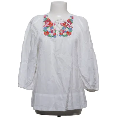Blouse (Wit, Meerkleurig) van The Garden Collection by H&M Organisch katoen
