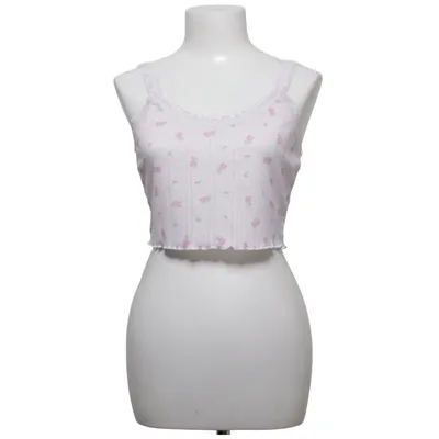 Crop top (Rosa, Vit) från Romwe
