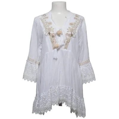 Tunika (Hvid, Beige) fra Peace + Love Bomuld, Nylon