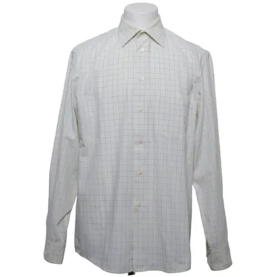 Shirt (Beige, Blauw) van Conwell Katoen, Polyester