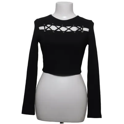 Top (Black) from Voyelles Elastane, Polyester, Viscose