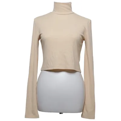 Coltrui (Ribbed Turtleneck Crop Top) van Hana Elastaan, Polyester, Viscose