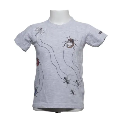 T-shirt (Gray, Multicolored) from Hust and Claire Cotton