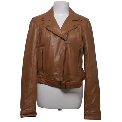 Bikerjacka (Brun) från 365 Sunshine Skinn, Polyester, Bomull