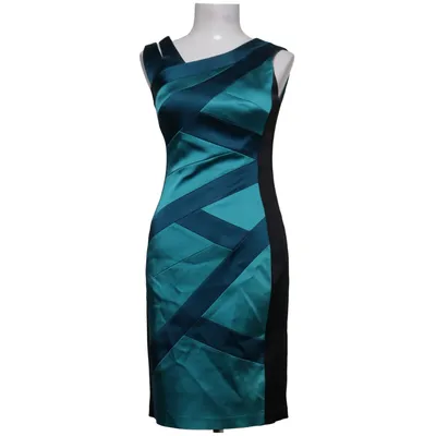 Cocktailkleid (Blau, Schwarz) von Jax Acetat, Elasthan, Polyamid, Polyester
