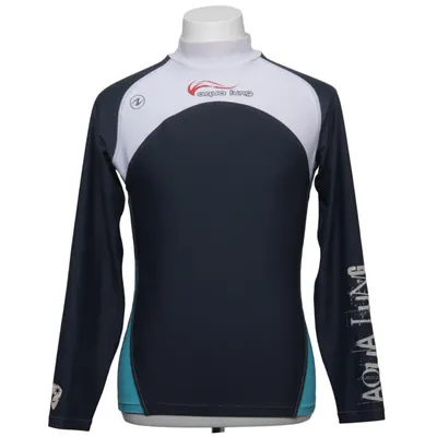 Swim shirt (Gray, White, Turquoise) from AquaLung Elastane, Polyamide