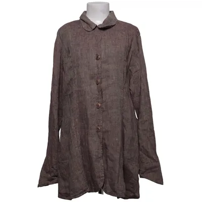 Blusenkleid (Braun) von Flax Leinen