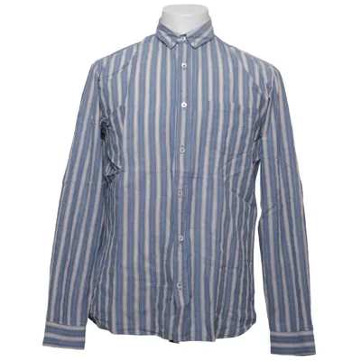 Shirt (Blauw, Beige, Wit) van Octobre Éditions Elastaan, Organisch katoen