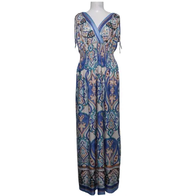Robe longue (Bleu, Blanc, Multicolore) de Elissa